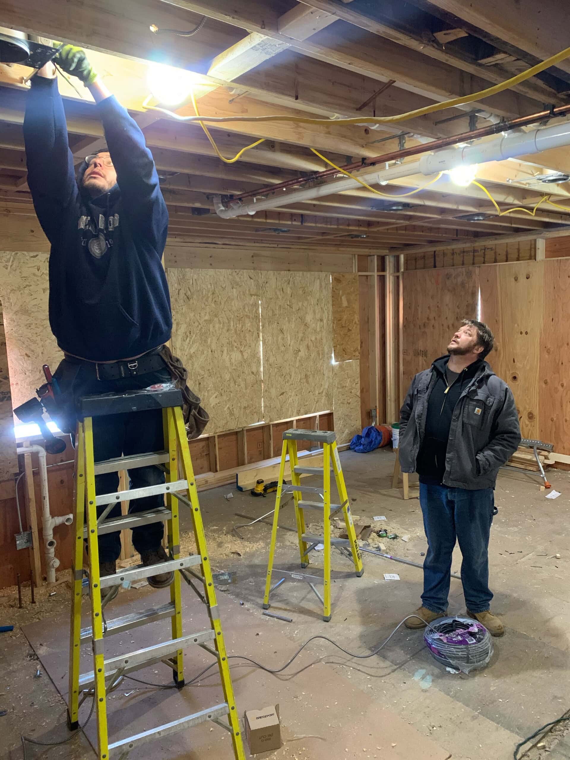 two men working
